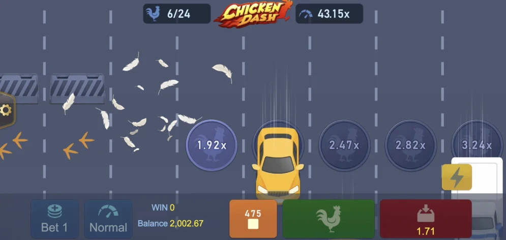 Chicken Dash gameplay